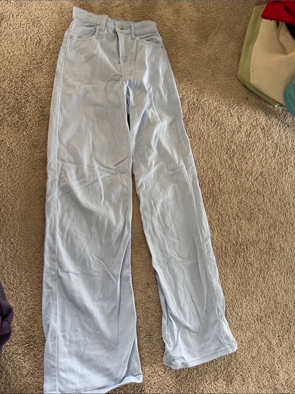 Divided Light Blue Wide-Leg Women's Pants